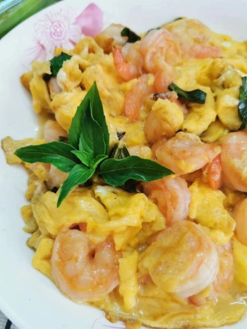 温情煮意|虾仁、金不换炒滑蛋