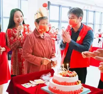 罗湖区民政事务中心开展第一季度长者集体生日活动