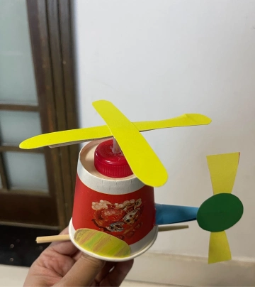 纸杯直升飞机