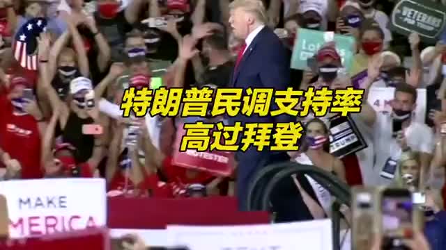 特朗普民调支持率高于拜登