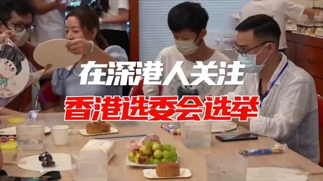 在深港人关注香港选委会选举