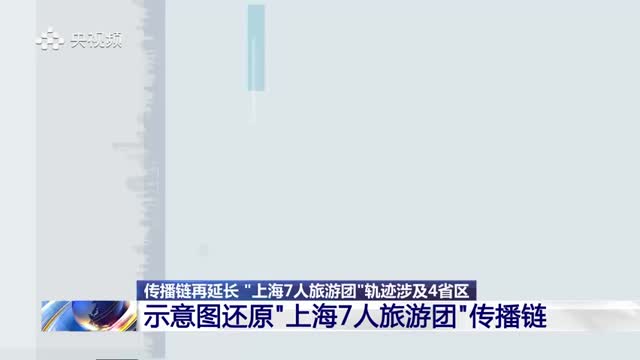 示意图还原上海7人旅游团传播链