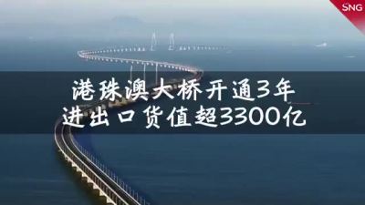 港珠澳大桥开通后进出口货值超3300亿