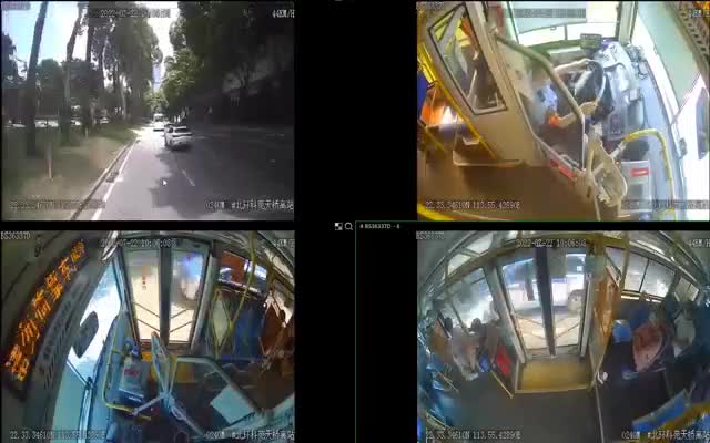 路遇交通事故，深圳一公交司机果断停车救人