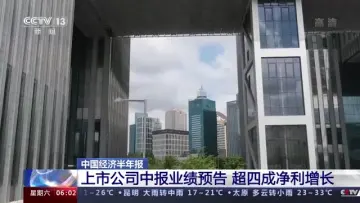 中国经济半年报丨上市公司中报业绩预告 超四成净利增长