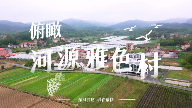 深河共建 圳在帮扶｜俯瞰河源雅色村