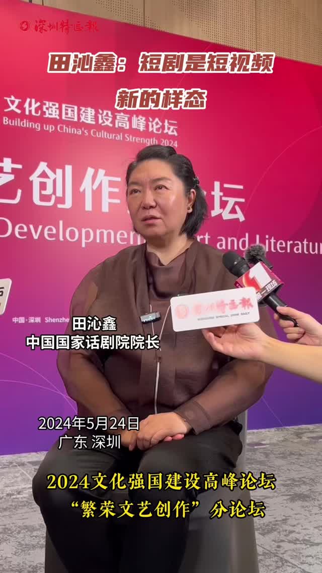 田沁鑫：短剧是短视频新的样态