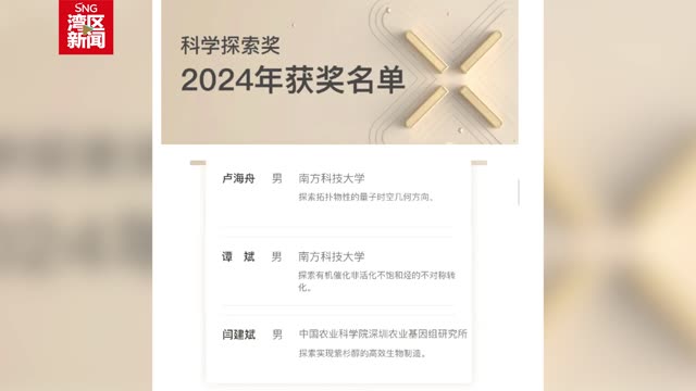 深圳科学家突破抗癌药难题获“科学探索奖”