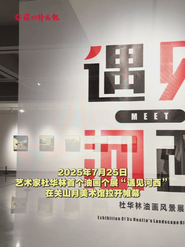 艺术家杜华林首个油画个展“遇见河西”开幕
