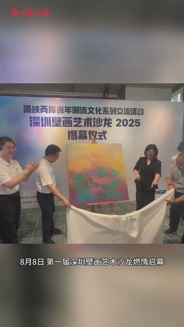 第一届深圳壁画艺术沙龙揭幕 两岸青年艺术家共绘城市壁画