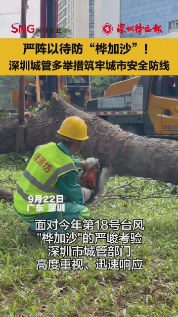 严阵以待防“桦加沙”！深圳城管多举措筑牢城市安全防线
