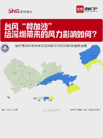 台风“桦加沙”给深圳各区带来的风力如何？