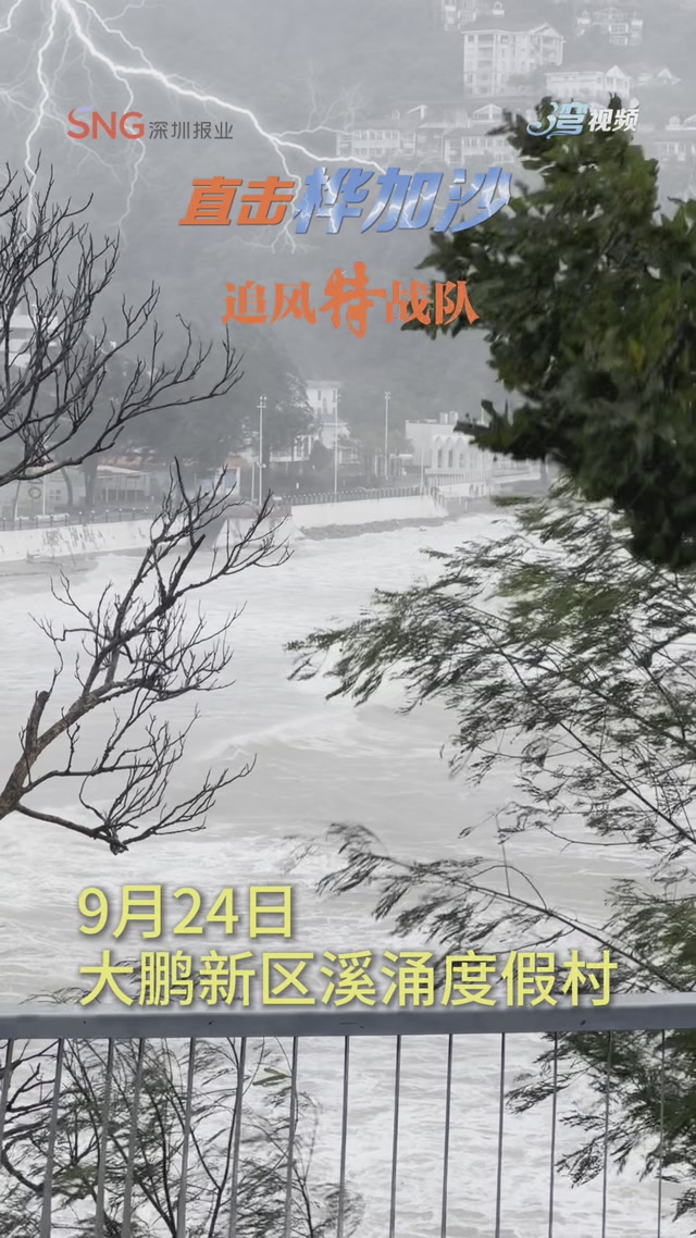 受台风“桦加沙”影响，大鹏新区溪涌度假村已关闭