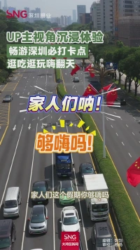 UP主视角沉浸体验
畅游深圳必打卡点
逛吃逛玩嗨翻天