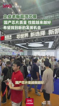 企业老板逛湾芯展，希望找到新的发展机会