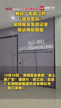 解码广东阳江的“绿色密码”,深圳报业集团记者探访明阳智能