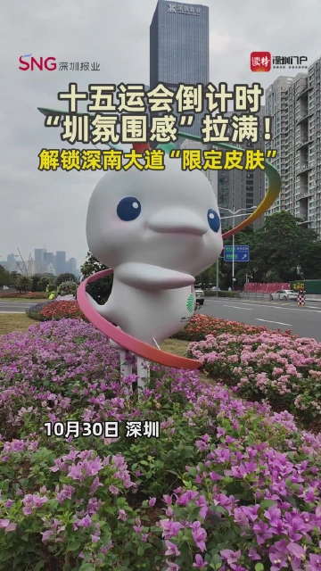 十五运会倒计时，“圳氛围感”拉满！解锁深南大道“限定皮肤”