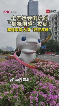 十五运会倒计时,“圳氛围感”拉满!解锁深南大道“限定皮肤”