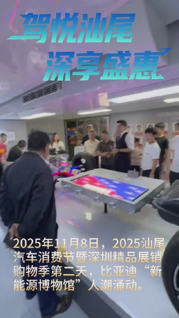 比亚迪“新能源博物馆”人潮涌动