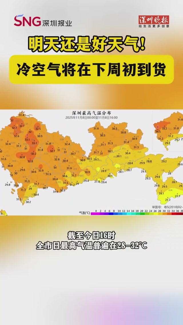 明天还是好天气！冷空气将在下周初到货
