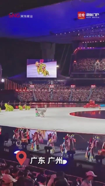 暖场表演尽展广东特色，潮汕狮头鹅惊艳亮相