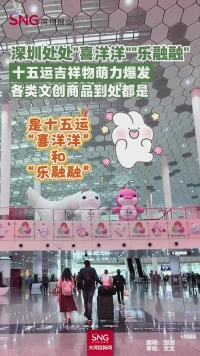 深圳处处"喜洋洋""乐融融"
十五运吉祥物萌力爆发
各类文创商品到处都是