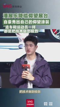 潘展乐降临仰望展台
自豪秀出自己的仰望涂装
“造车和运动员一样
都是把技术做到极致”