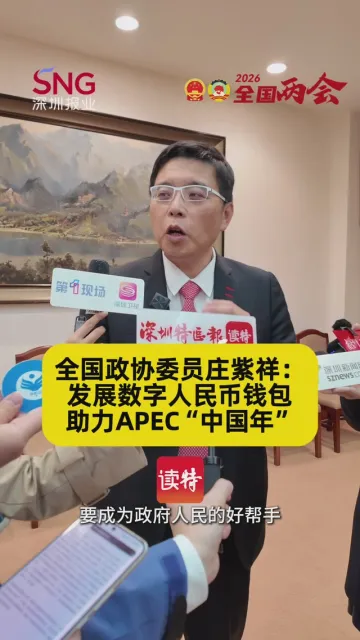 全国政协委员庄紫祥：发展数字人民币钱包助力APEC“中国年”